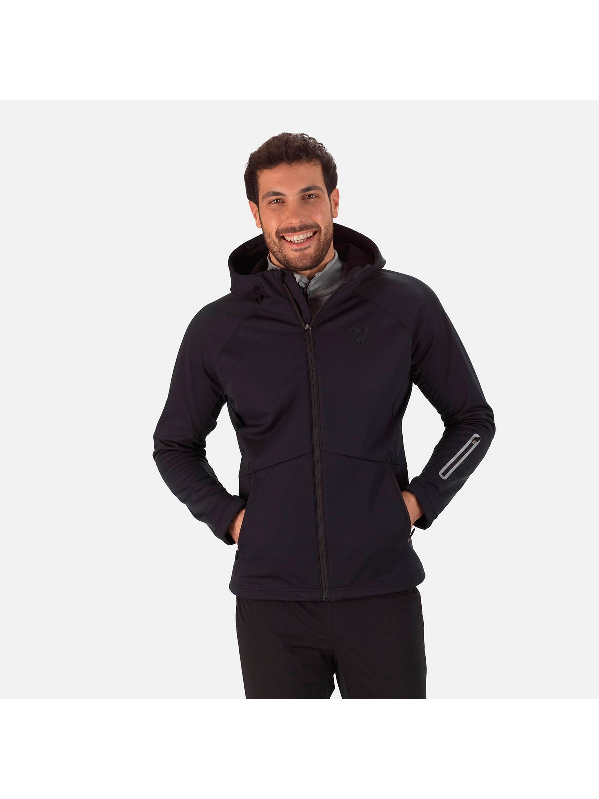 Kurtka Rossignol Softshell Hoodie Jkt czarny