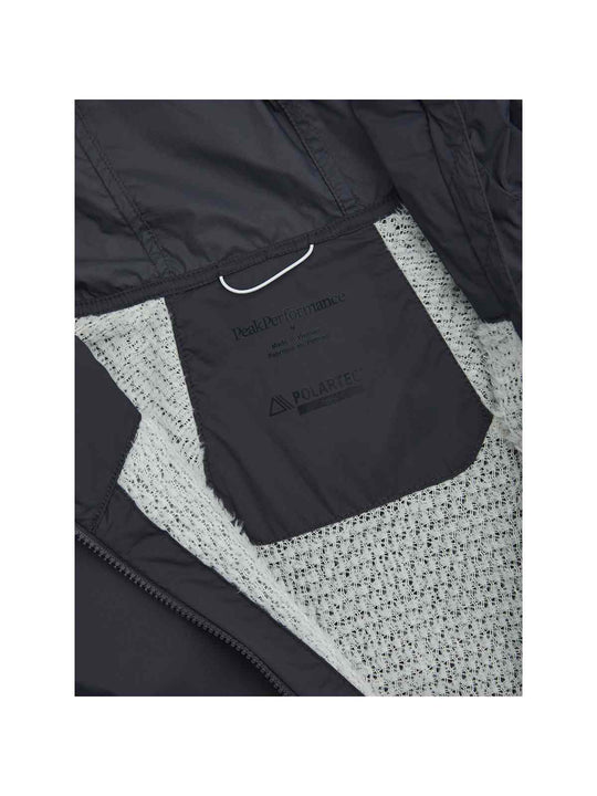 Kurtka narciarska męska PEAK PERFORMANCE Freelight Polartec Alpha Insulated Hood Jacket szara szara
