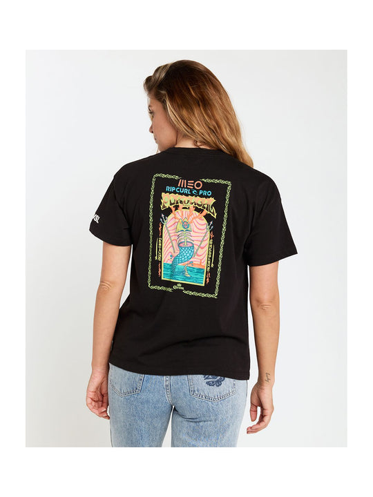 Koszulka RIP CURL Meo Rip Curl Pro 2025 Tee czarny - Adventure Sports
