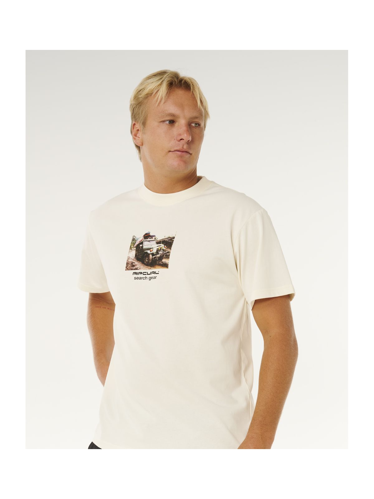 Koszulka męska RIP CURL Search Rig Tee biała