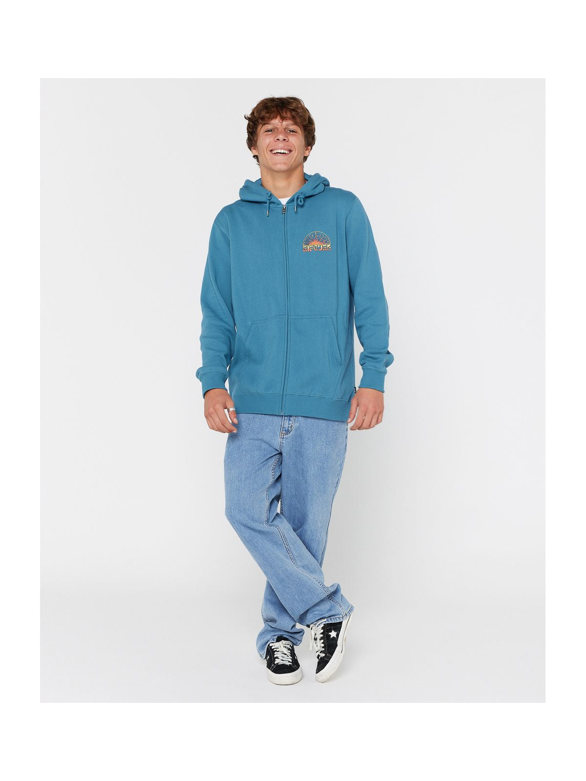 Bluza RIP CURL GRATEFUL SHRED ZIP HOOD niebieska