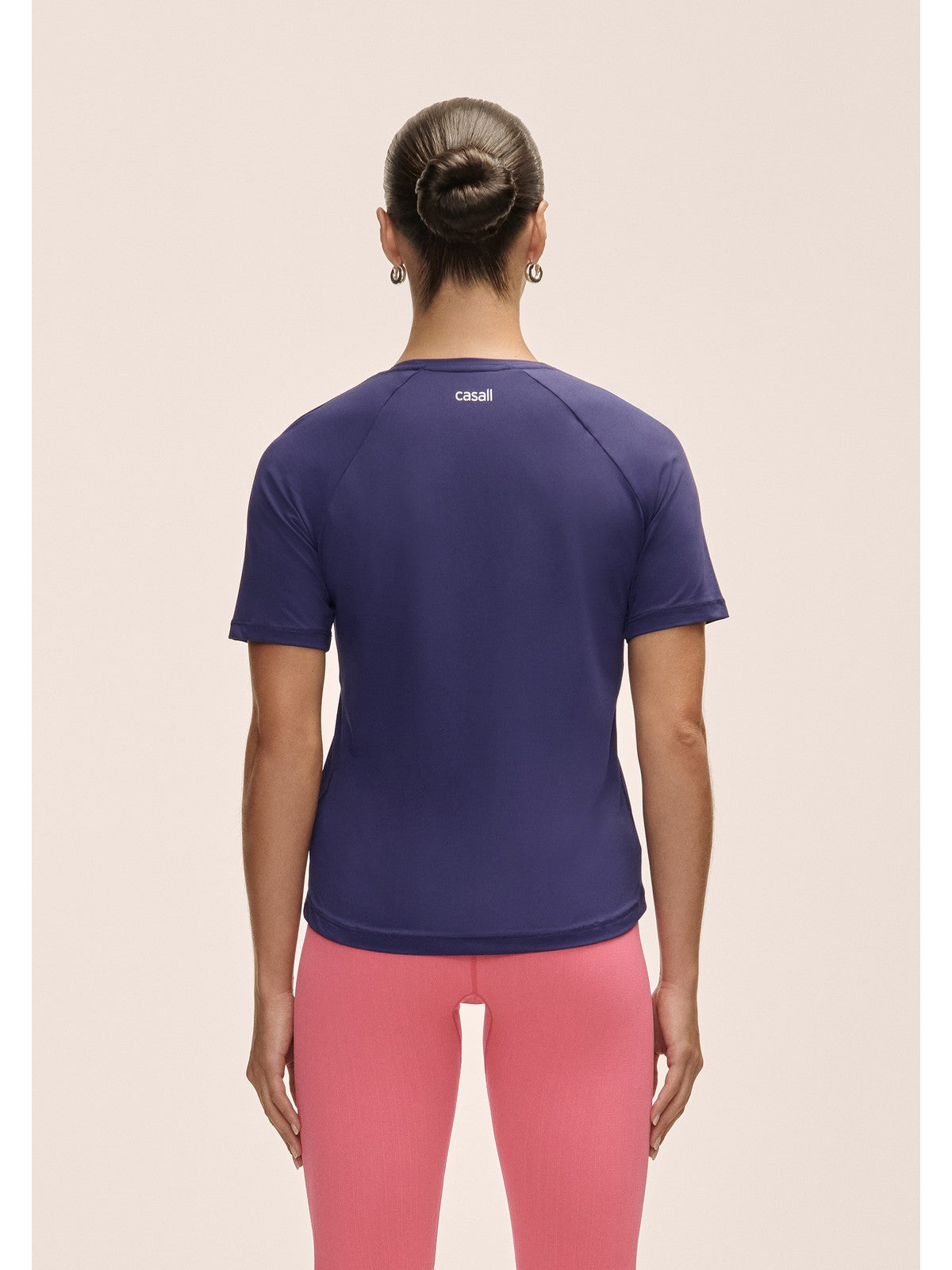 Koszulka treningowa damska Casall Essential Tee fioletowy - Adventure Sports