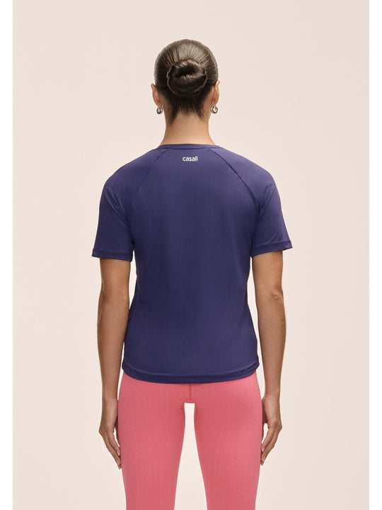 Koszulka treningowa damska Casall Essential Tee fioletowy - Adventure Sports
