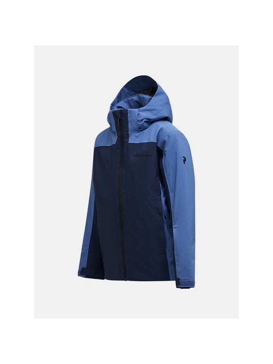 Kurtka narciarska juniorska PEAK PERFORMANCE Maroon Blocked HIPE 2L Insulated Shell Jacket granatowa
