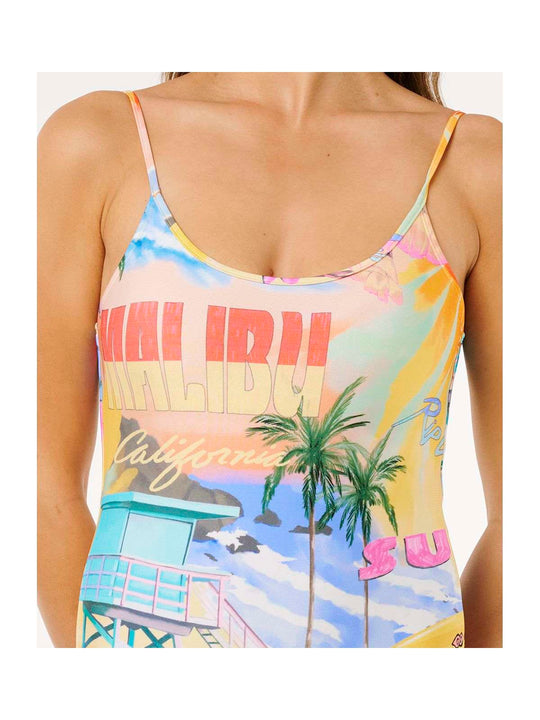 Kostium damski RIP CURL Hotel Malibu Cheeky One Piece multikolor
