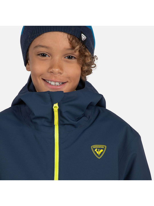 Kurtka narciarska dziecięca ROSSIGNOL Jr Strawpile Jkt granatowy
