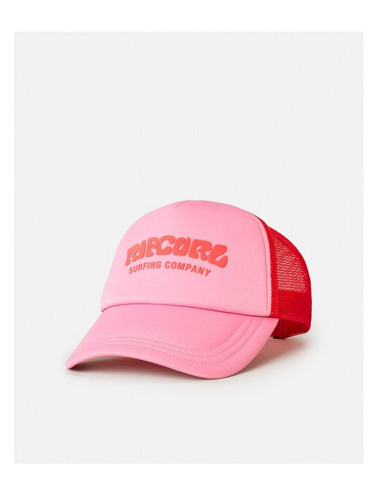 Czapka z daszkiem RIP CURL Surf Puff Trucker różowy
