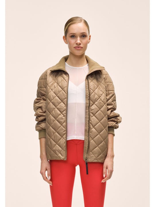 Kurtka damska CASALL Nordic Quilted Jacket kolor brązowy
