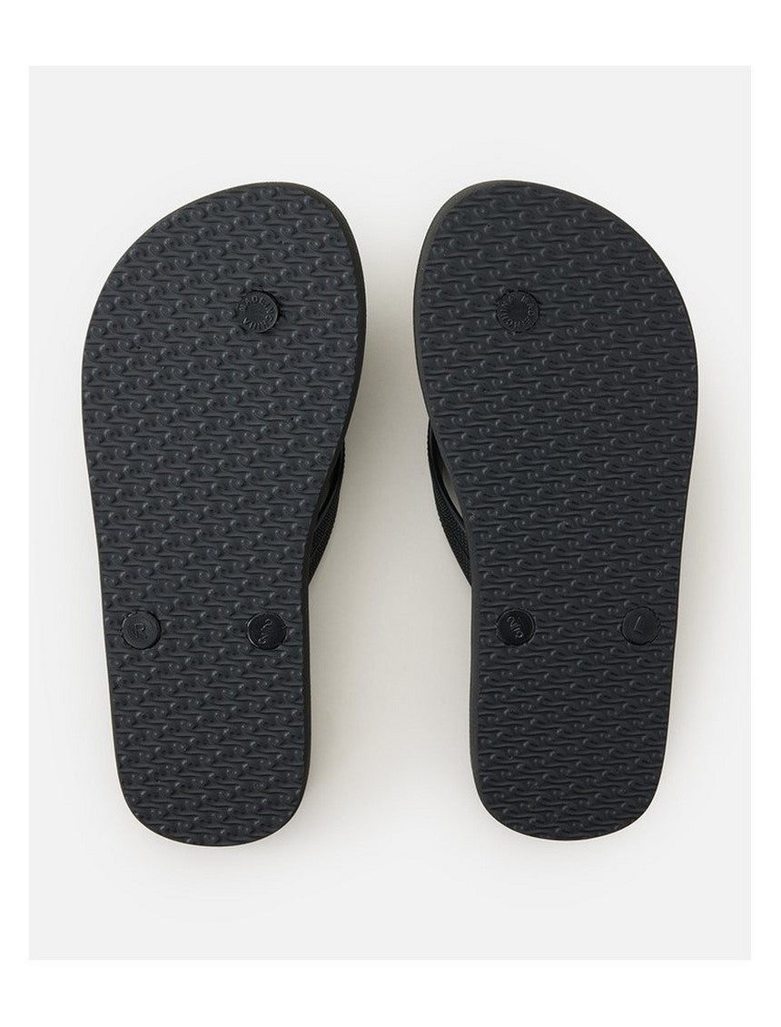 Japonki plażowe chłopięce RIP CURL Wetty Fade Bloom Open Toe - Bo czarne