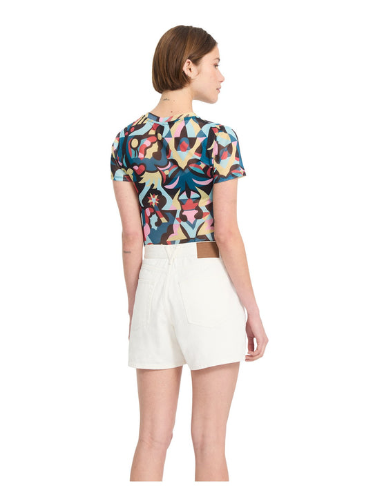 Szorty damskie VOLCOM Stoned Bf Short biały
