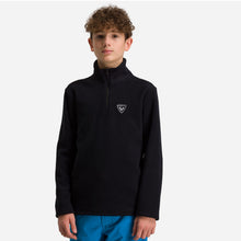 Bluza narciarska chłopięca Rossignol Boy 1/2 Zip Fleece czarny - Adventure Sports

