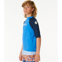 Lycra RIP CURL Shock Upf S/S-Boy niebieski
