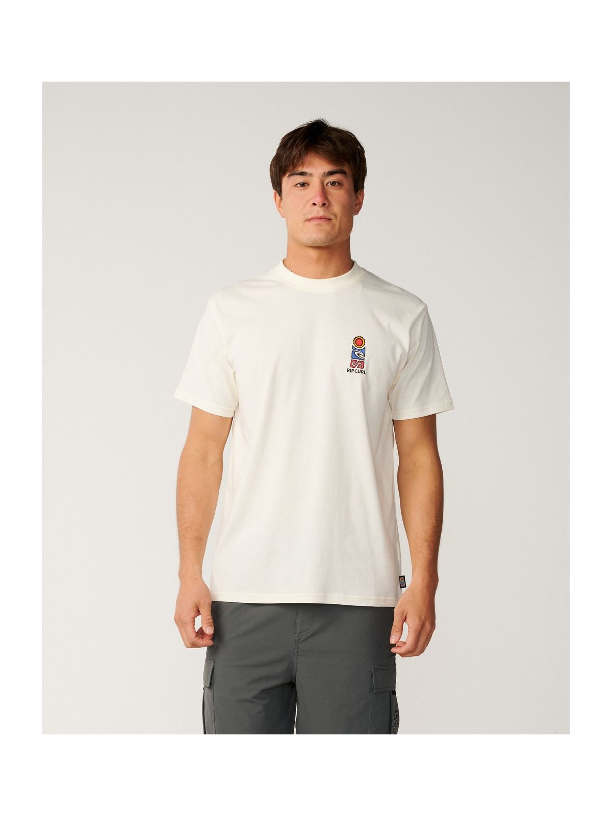 Koszulka męska RIP CURL S.Series Vc Stack Tee biała