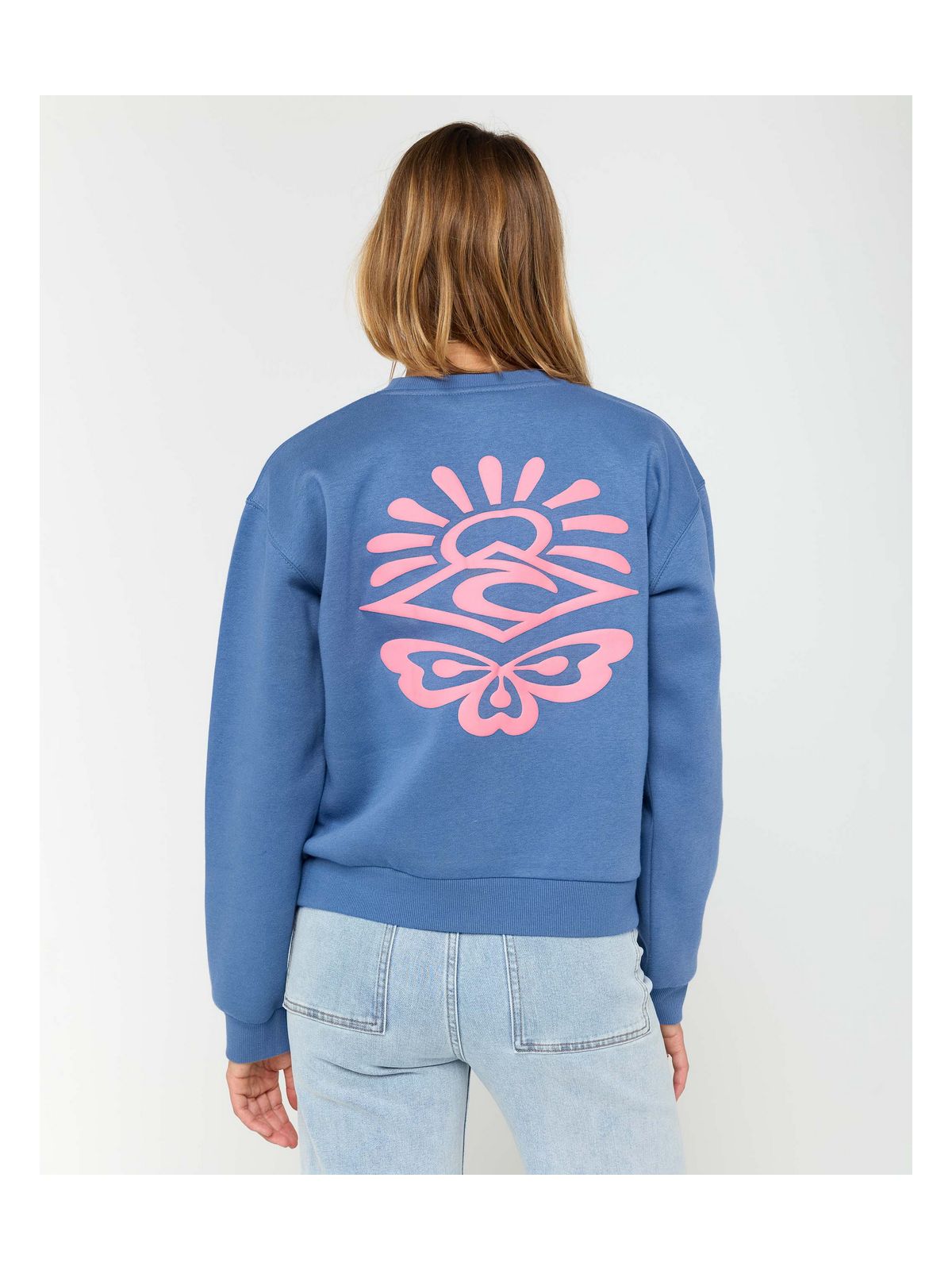 Bluza RIP CURL ICONS OF SURF RELAXED CREW niebieska