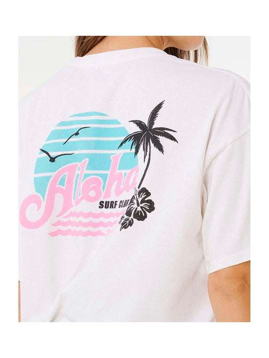 Koszulka damska RIP CURL Aloha Heritage Tee beżowa
