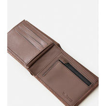 Portfel skórzany RIP CURL Raw Energy Rfid Slim brązowy
