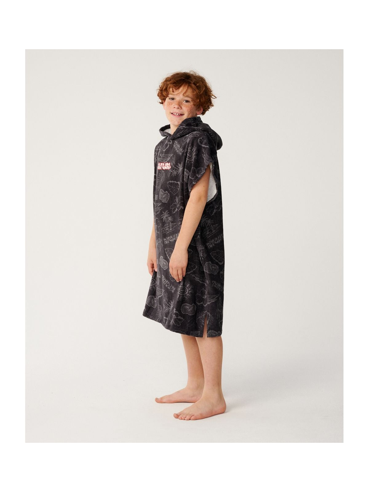Ponczo męskie RIP CURL Sessions Hooded Towel - Boy czarne