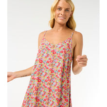 Sukienka RIP CURL Las Dalias Ditsy Cover Up niebieski
