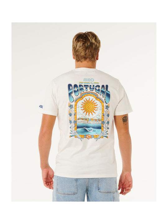 Koszulka męska RIP CURL Meo Peniche Pro 26 Event Tee biała
