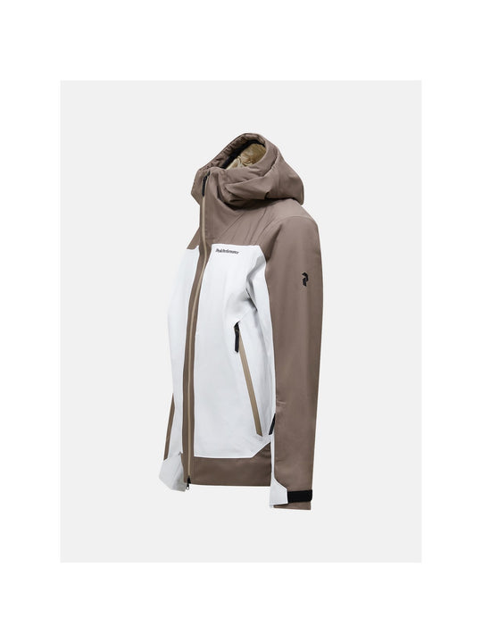 Kurtka narciarska męska PEAK PERFORMANCE Whitelight HIPE 2L Insulated Shell Jacket brązowa
