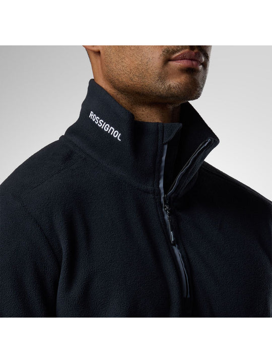 Bluza męska ROSSIGNOL M Quarter Zip Polar Fleece czarna
