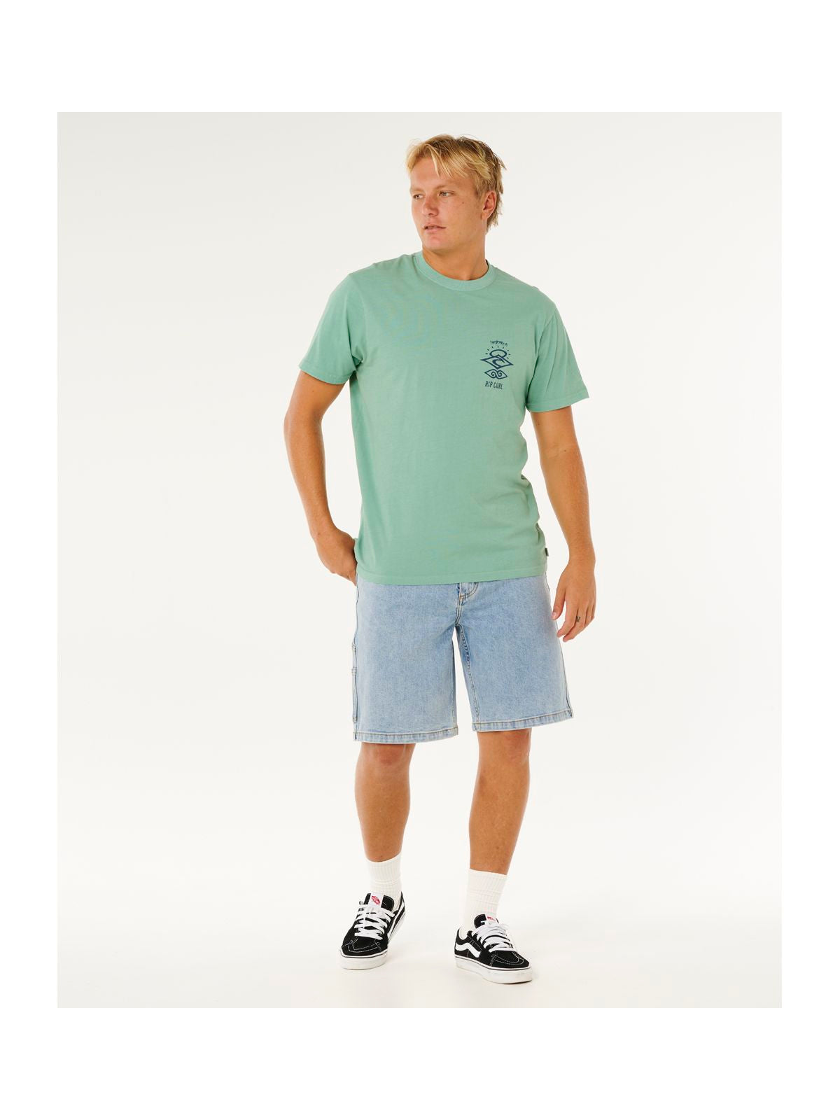 Koszulka męska RIP CURL Search Icon Tee zielona