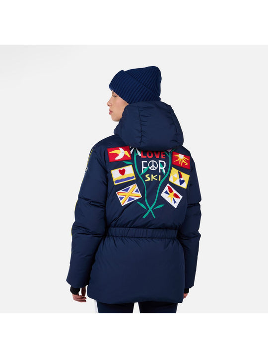 Kurtka narciarska damska ROSSIGNOL W JCC FLAG DOWN PARKA niebieska
