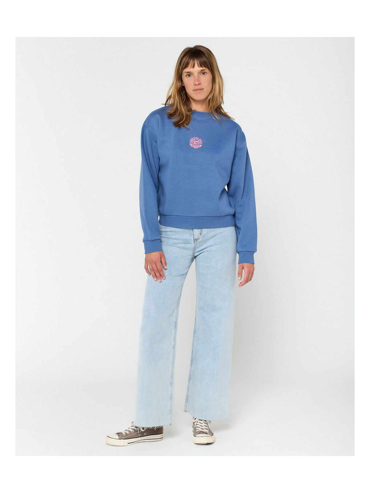 Bluza RIP CURL ICONS OF SURF RELAXED CREW niebieska