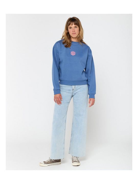 Bluza RIP CURL ICONS OF SURF RELAXED CREW niebieska
