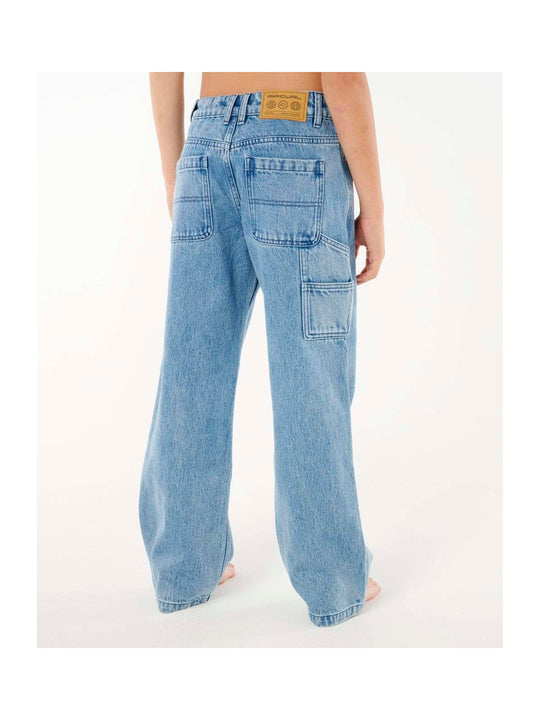 Spodnie chłopięce RIP CURL Hyped Denim Pant-Boy niebieskie
