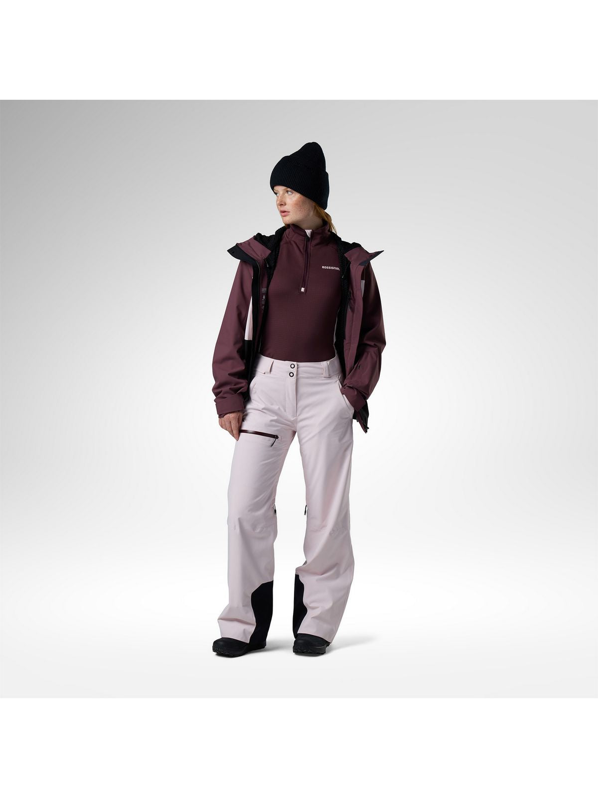 Spodnie narciarskie damskie ROSSIGNOL W Outerlimits Insulated Pant różowe