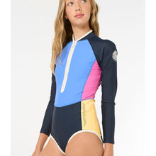 Lycra dziecięca RIP CURL BLOCK PARTY LS SURFSUIT - GIRL granatowy
