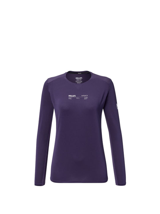 Koszulka damska MILLET Intense Ts Ls W fioletowa

