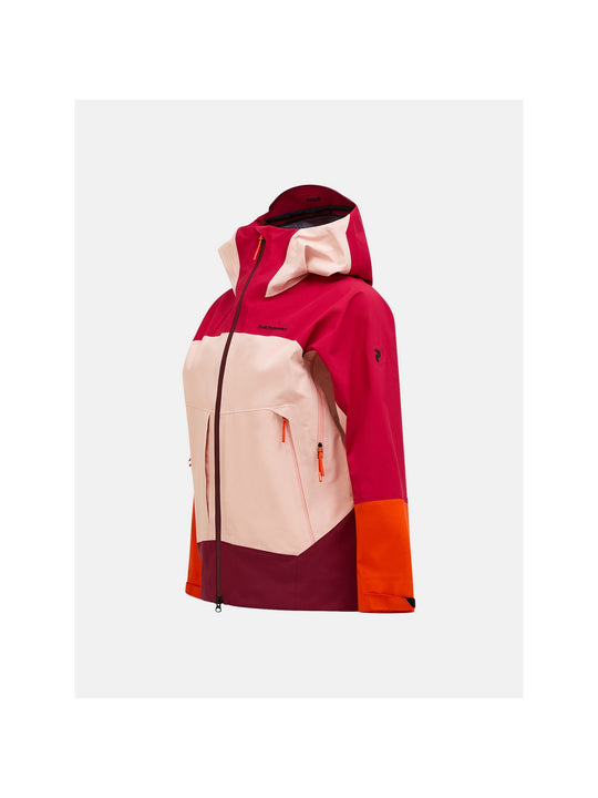 Kurtka PEAK PERFORMANCE W Vislight Gore-Tex C-Knit Jacket bordowy
