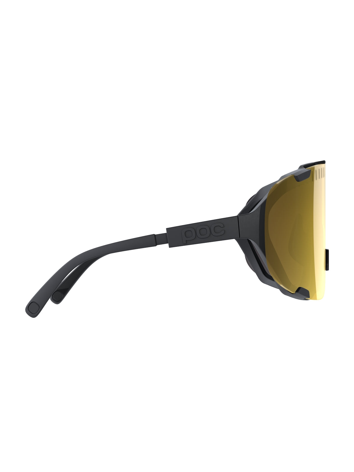 Okulary rowerowe POC Devour Wide Fit czarny | Clarity Road/Partly Sunny Gold cat 2