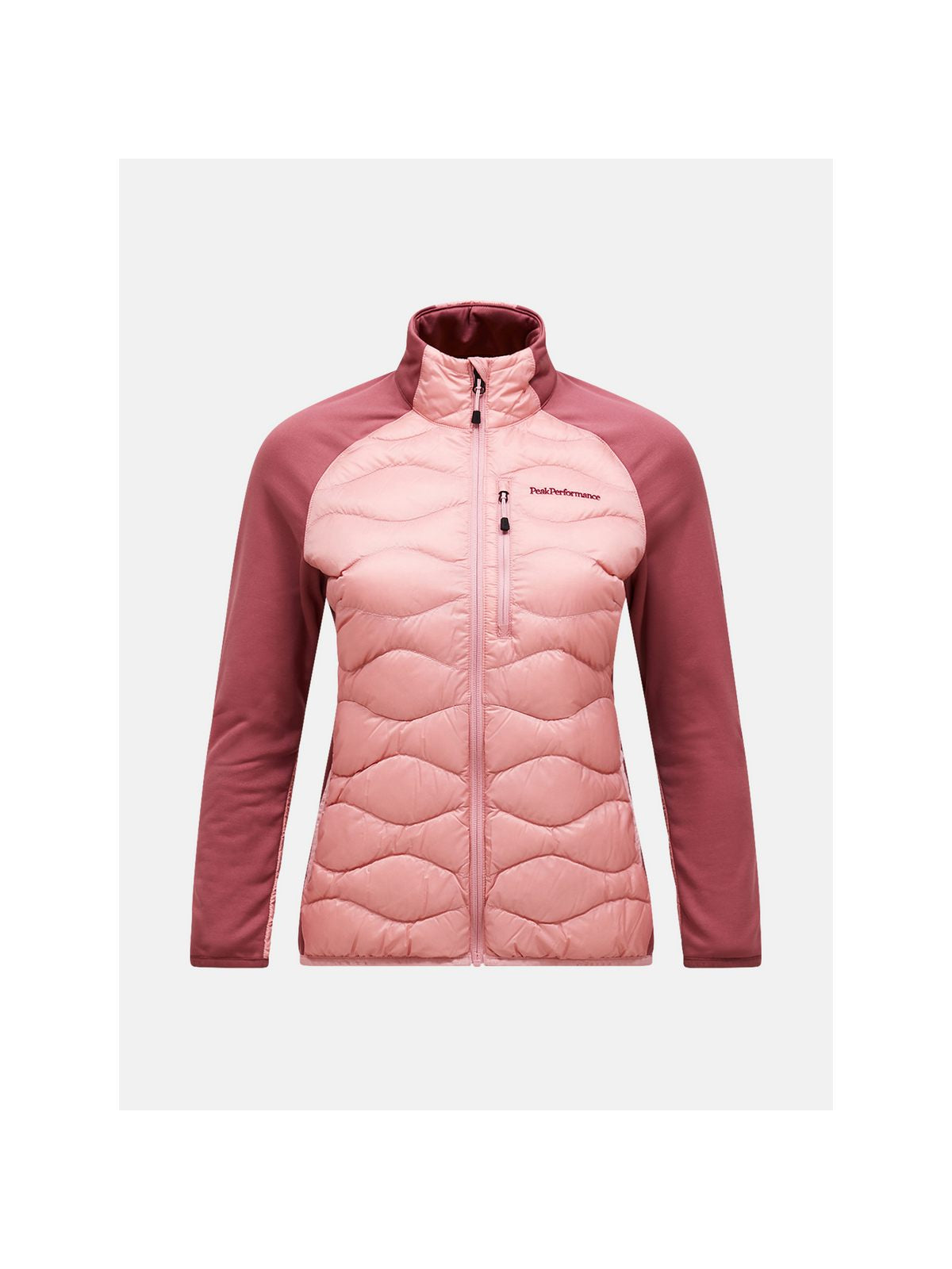 Kurtka damska puchowa PEAK PERFORMANCE W Helium Hybrid Down Jacket kolor różowy
