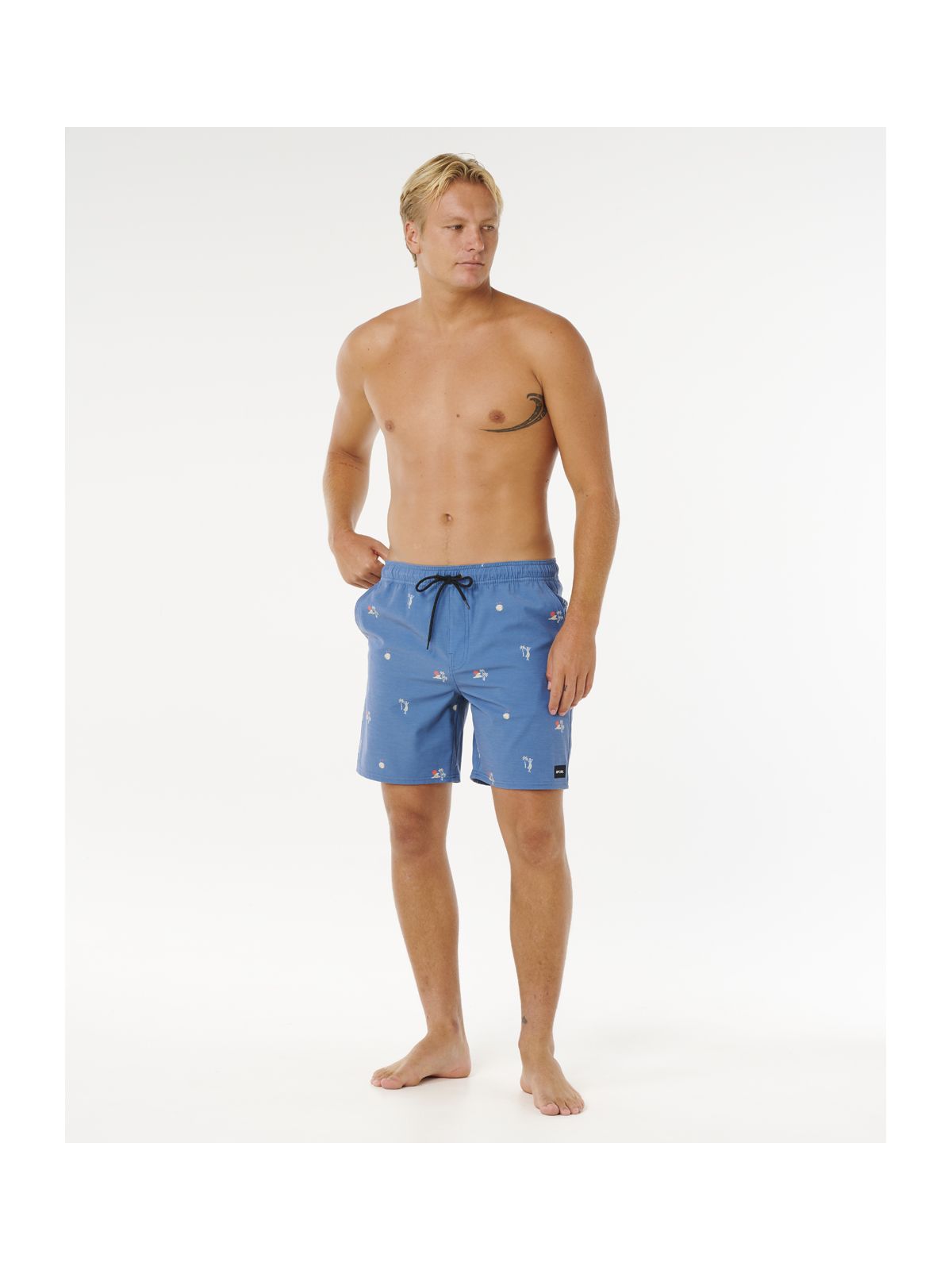 Boardshorty męskie RIP CURL Skelly Breach Volley niebieskie