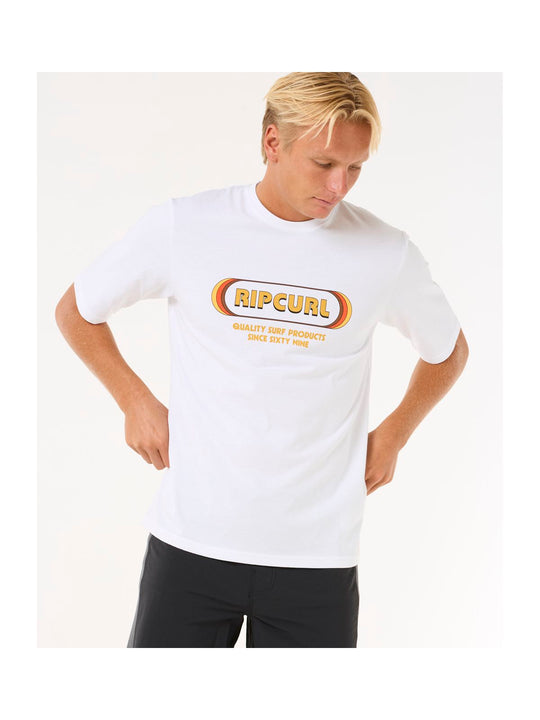 Koszulka z filtrem UV RIP CURL Icons Of Surf Upf S/S biała

