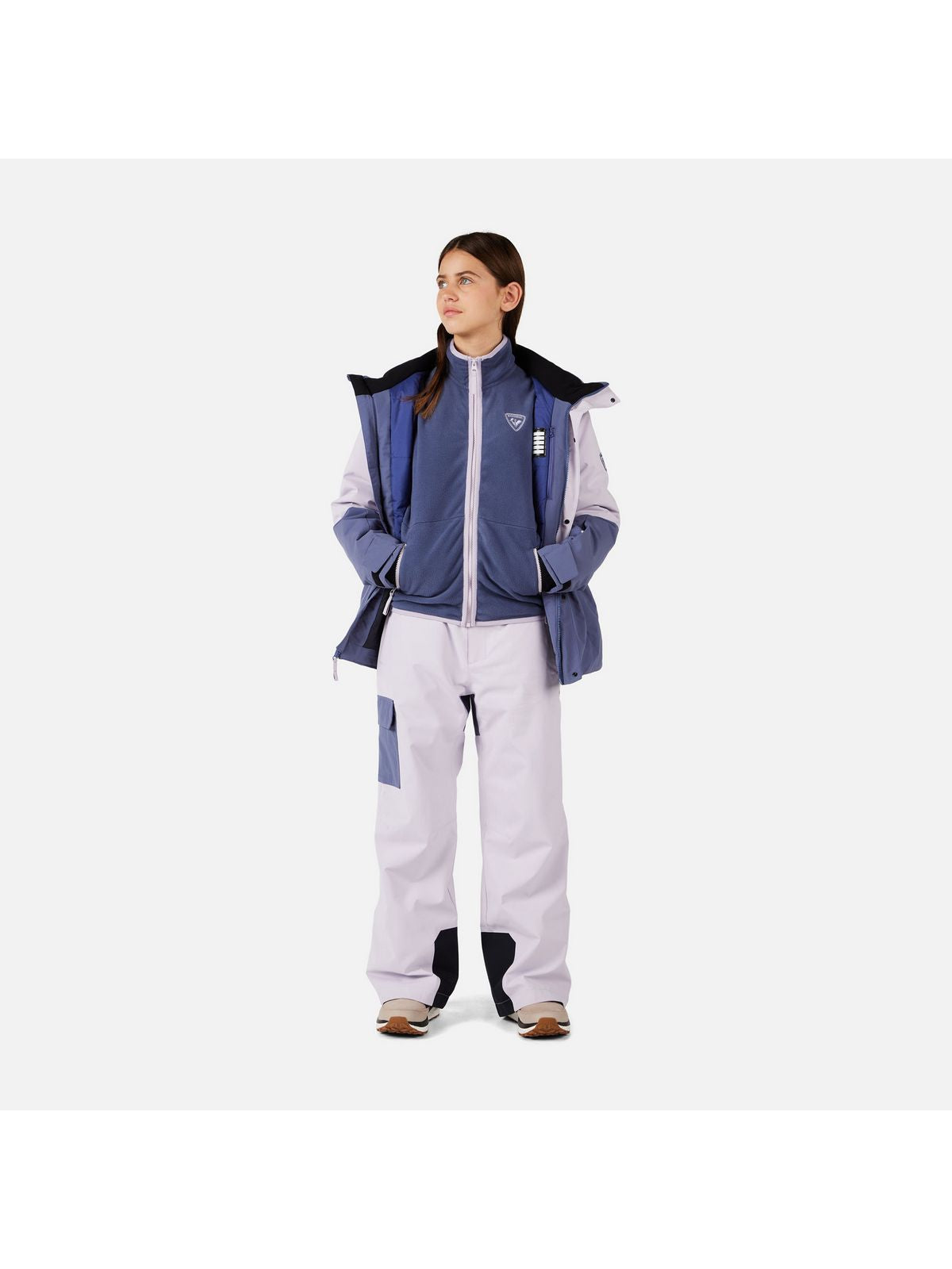 Bluza dziecięca ROSSIGNOL JR STRAWPILE FLEECE FZ niebieska