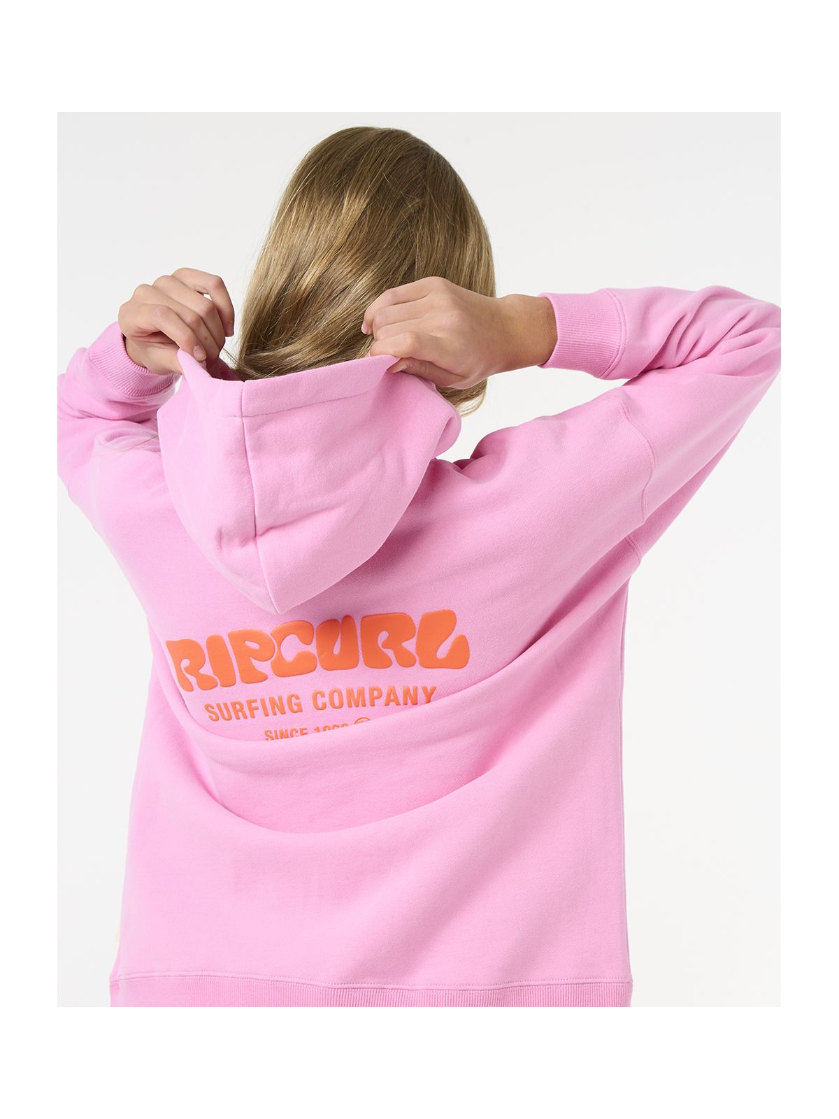 Bluza RIP CURL Surf Puff Hood-Girl różowy