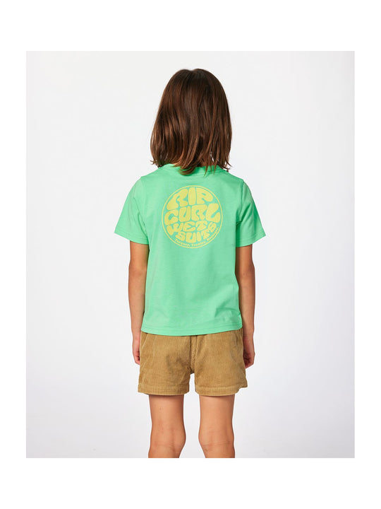 Koszulka RIP CURL WETSUIT ICON TEE -BOY zielona - Adventure Sports
