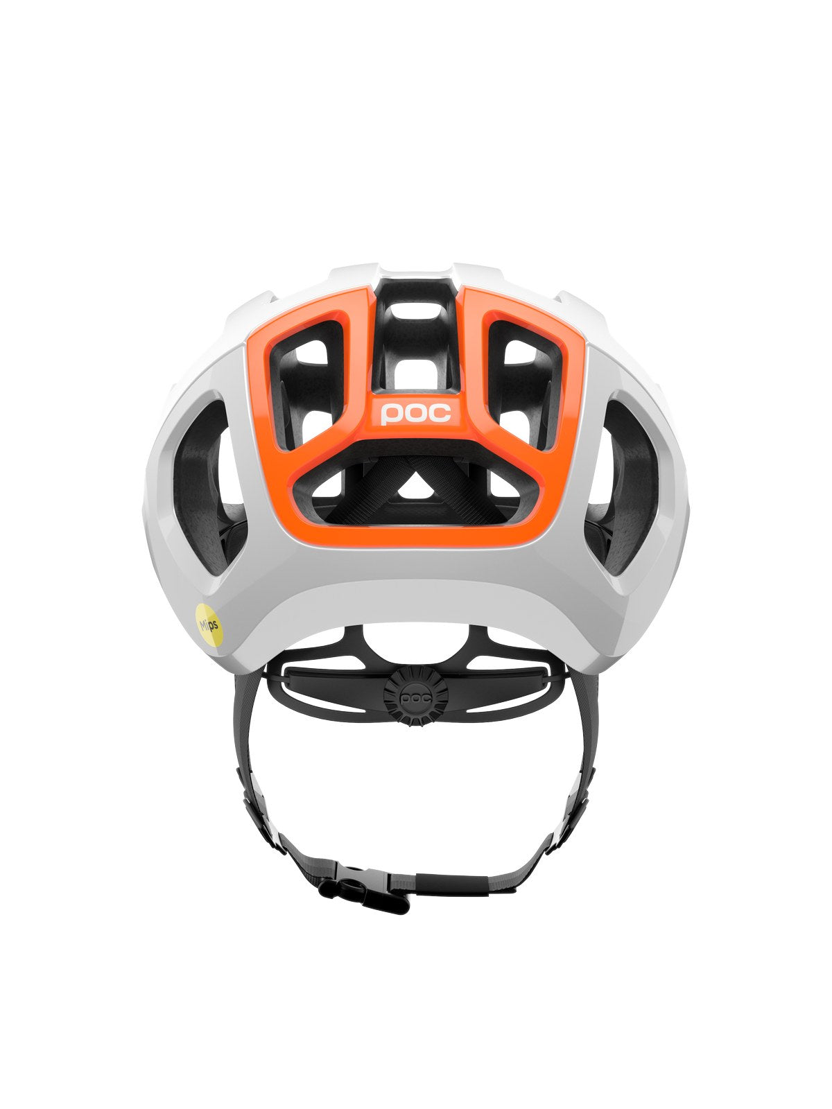 Kask rowerowy POC Ventral Air MIPS biało pomarańczowy