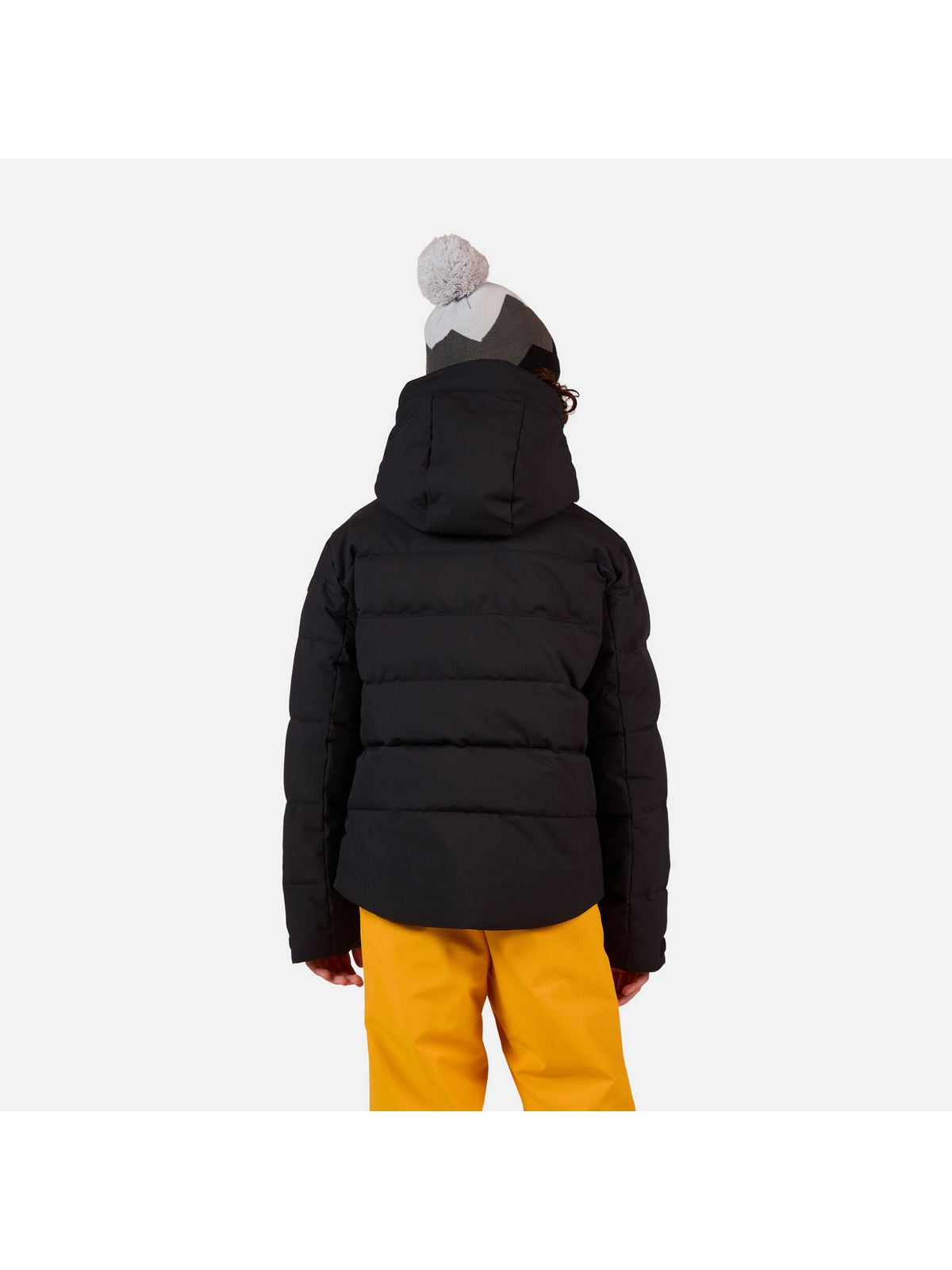 Kurtka narciarska dziecięca ROSSIGNOL Boy Siz Quilted Jkt czarna