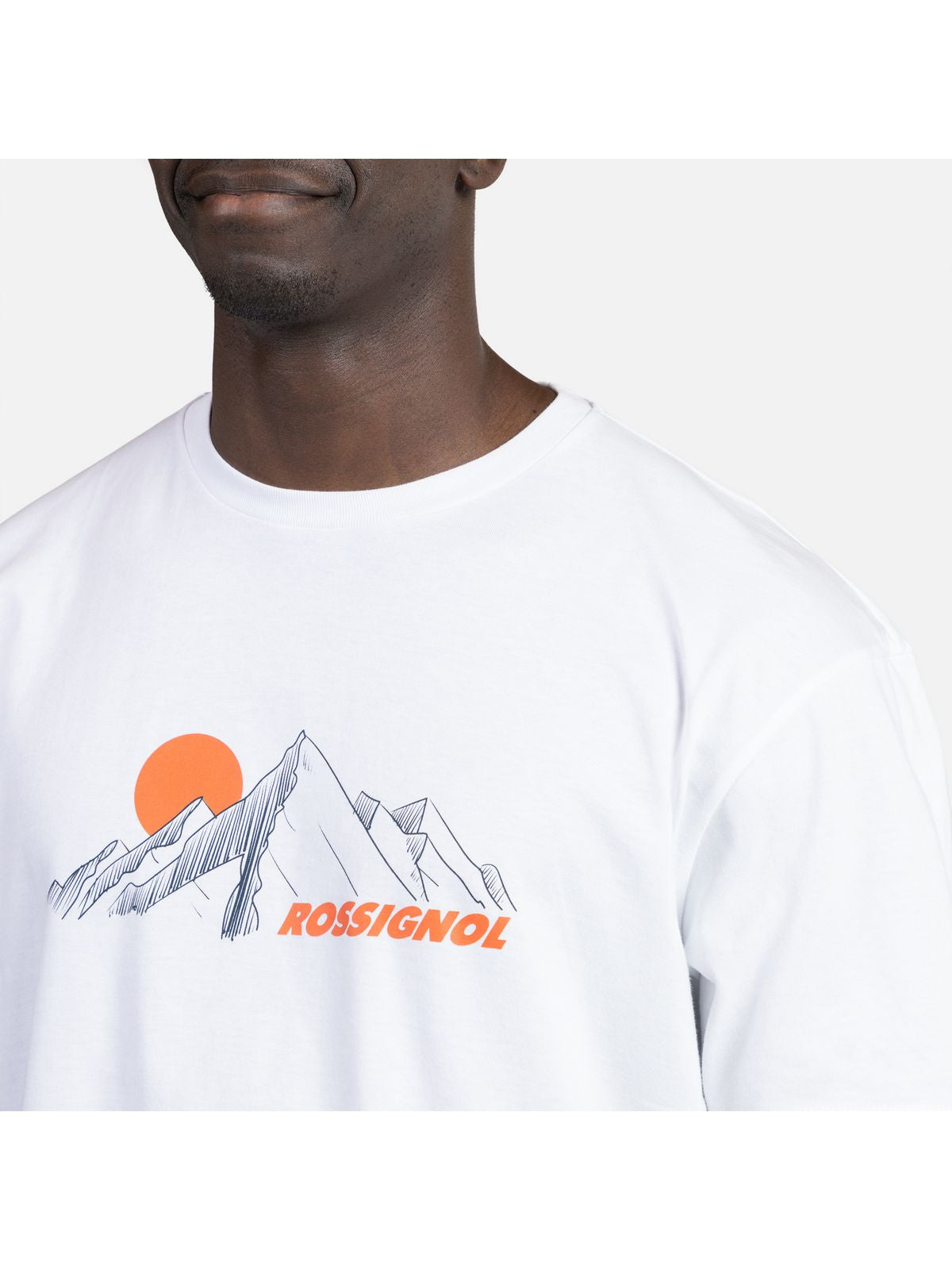 Koszulka męska ROSSIGNOL Waterfall Tee biały - Adventure Sports