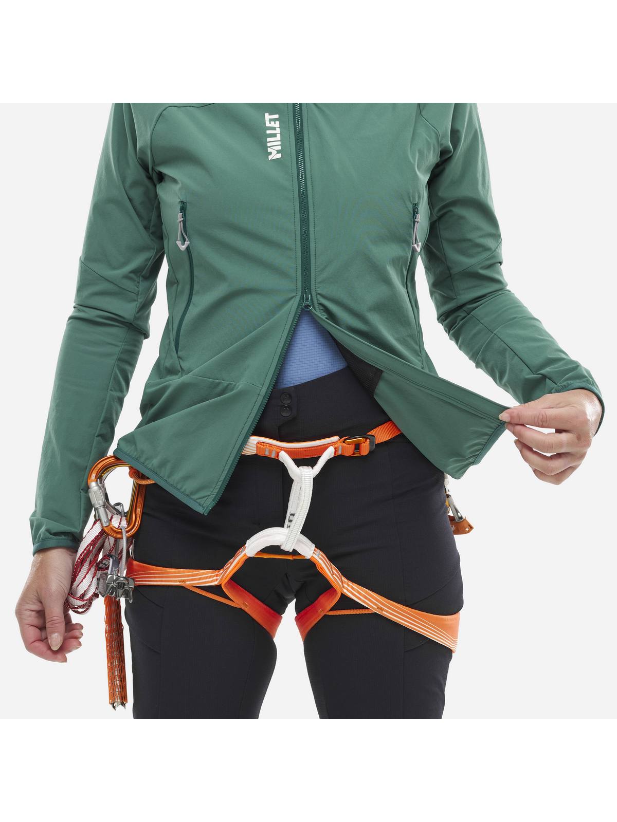 Kurtka MILLET FUSION XCS HOODIE W zielony - Adventure Sports