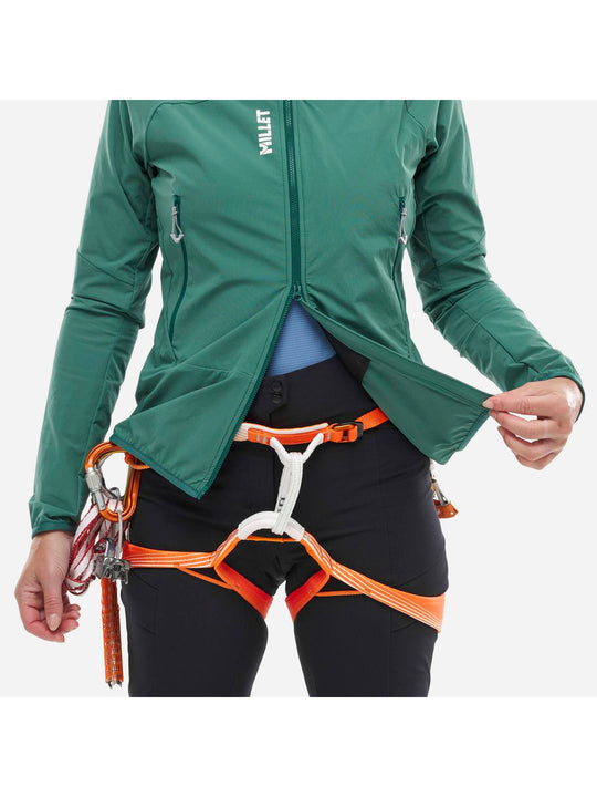 Kurtka MILLET FUSION XCS HOODIE W zielony - Adventure Sports
