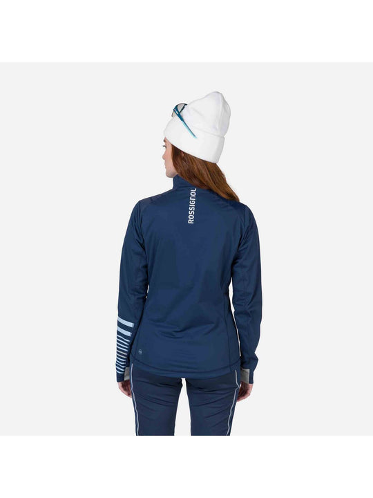 Kurtka narciarska damska ROSSIGNOL W Poursuite Warm Jkt granatowy
