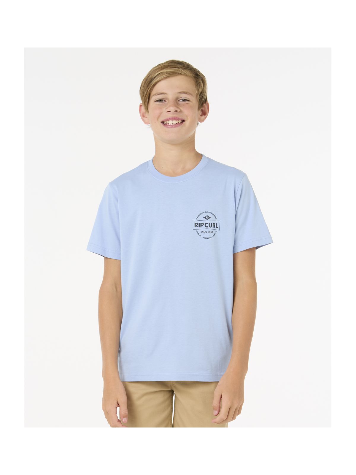 Koszulka dziecięca RIP CURL STAPLE TEE - BOY niebieska