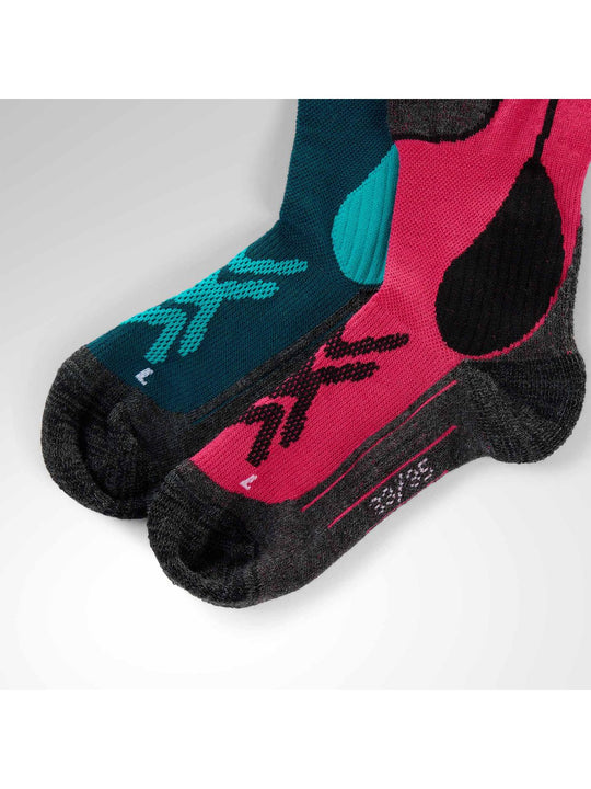 Skarpety juniorskie ROSSIGNOL Jr Essential 2 Pack Ski Socks różowe

