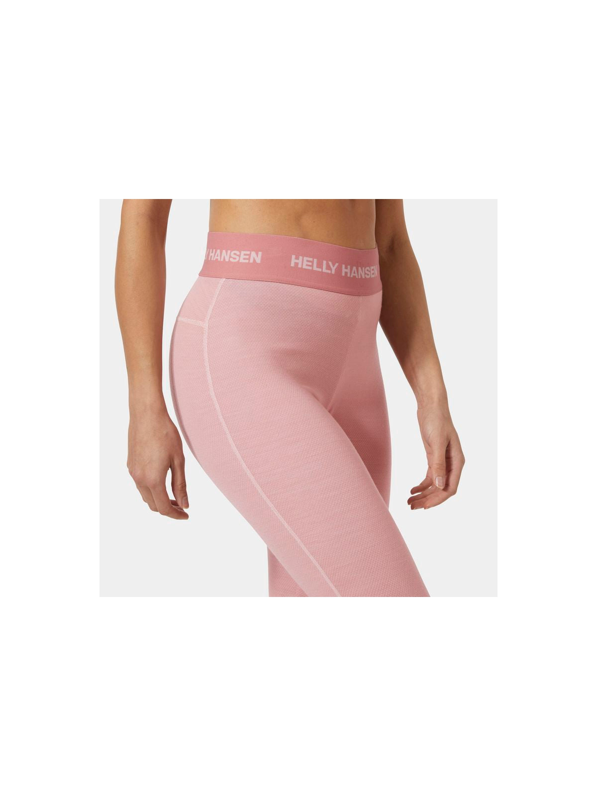 Legginsy damskie HELLY HANSEN W LIFA Merino Midweight 3/4 Pant kolor różowy